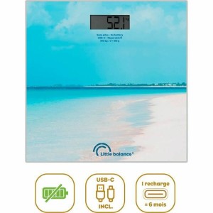 Balance Numérique de Salle de Bain Little Balance Caribe Bleu
