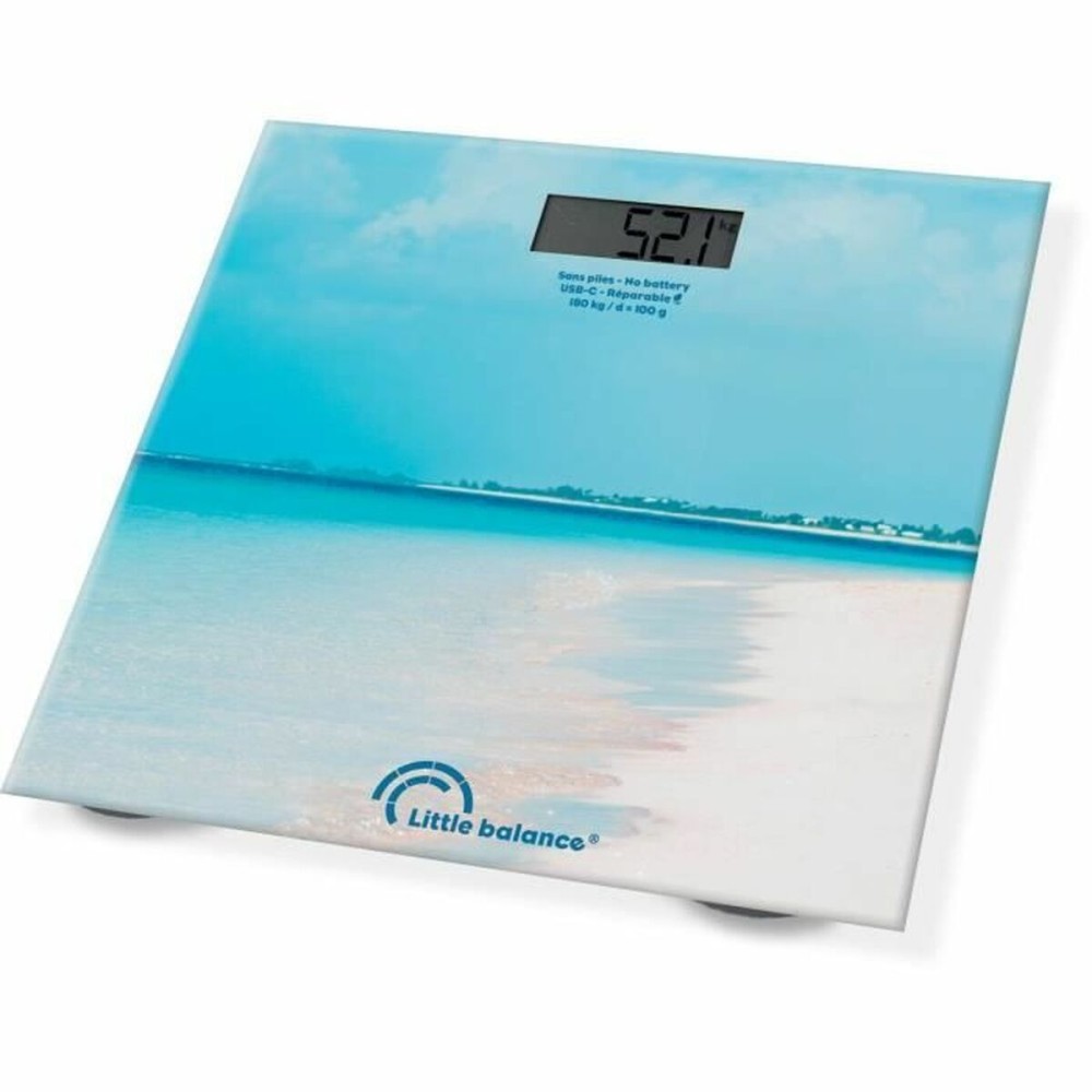Digital Bathroom Scales Little Balance Caribe Blue