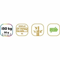 Digital Bathroom Scales Little Balance Automática Kinetic Bamboo