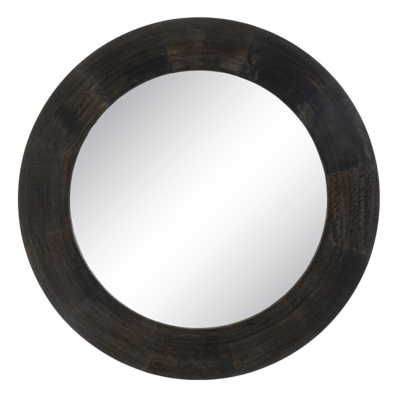 Wall mirror Dark brown Vertical 122 x 3,8 x 122 cm