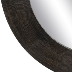 Wall mirror Dark brown Vertical 122 x 3,8 x 122 cm