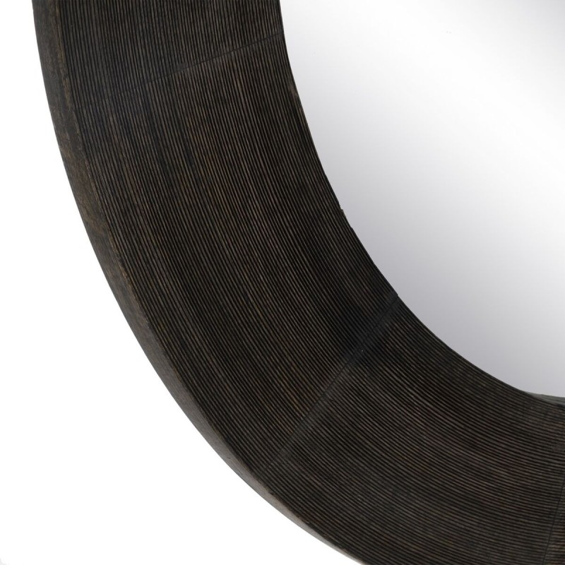 Wall mirror Dark brown Vertical 122 x 3,8 x 122 cm