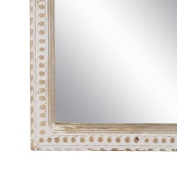 Miroir mural Blanc Naturel Verre Bois de manguier Bois MDF Vertical 60,9 x 3,8 x 152,4 cm