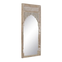 Dressing Mirror White Natural Crystal Mango wood MDF Wood Vertical 76 x 7 x 176,5 cm