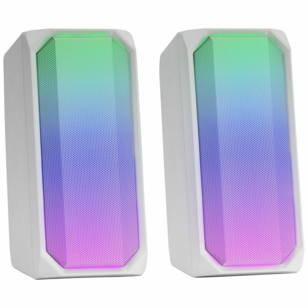 Tragbare Bluetooth-Lautsprecher Mars Gaming MSRGBW Weiß 15 W 4 W
