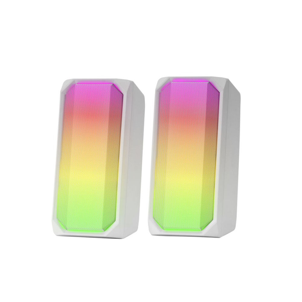 Tragbare Bluetooth-Lautsprecher Mars Gaming MSRGBW Weiß 15 W 4 W