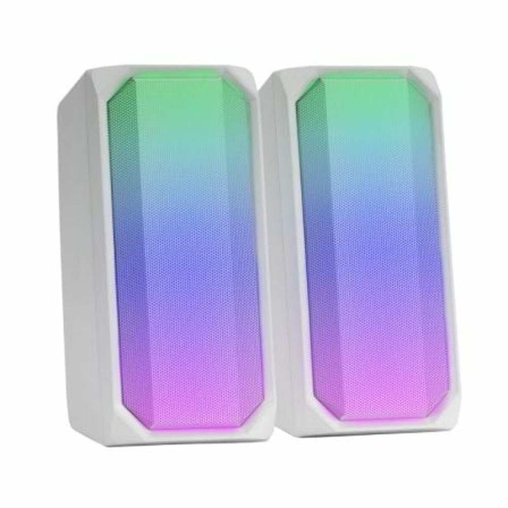Tragbare Bluetooth-Lautsprecher Mars Gaming MSRGBW Weiß 15 W 4 W
