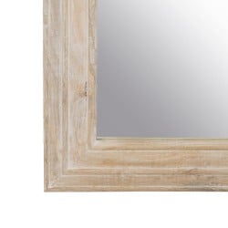 Miroir sur Pied Blanc Naturel Verre Bois de manguier Bois MDF Vertical 87,63 x 3,8 x 203,2 cm