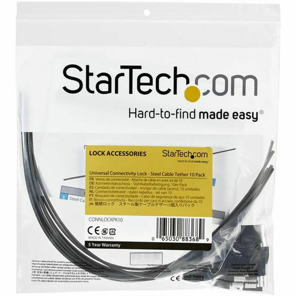 Security Cable Startech CONNLOCKPK10 10 uds