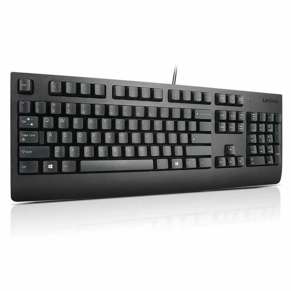 Tastatur Lenovo 4X30M86918 Qwerty Spanisch Schwarz