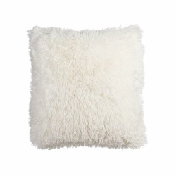 Coussin Blanc Poil 45 x 45 cm