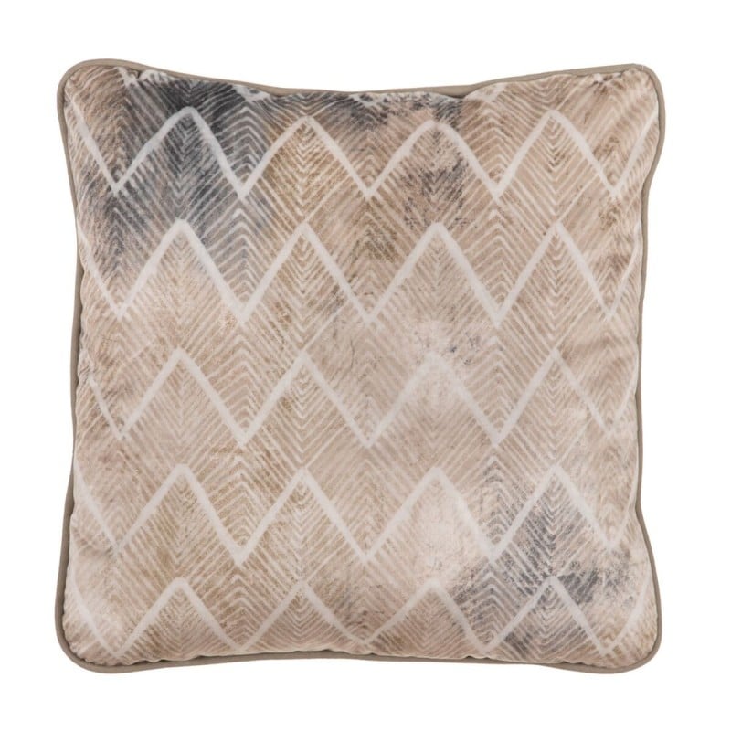 Kissen Beige Geometrisch 45 x 45 cm karriert