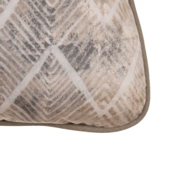 Kissen Beige Geometrisch 45 x 45 cm karriert