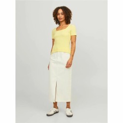 T-shirt à manches courtes femme Jxsky Ss Jack & Jones French Vanilla Jaune