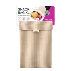 Sandwich Box Koala Eco Friendly Beige Textile 26 x 17,5 cm Striped (12 Units)