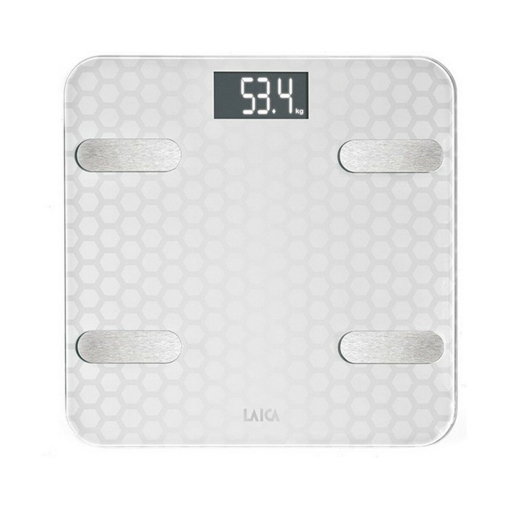 Balance Numérique de Salle de Bain LAICA Blanc Argenté