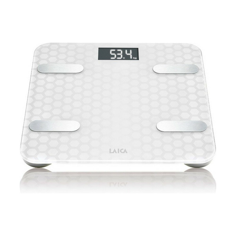Balance Numérique de Salle de Bain LAICA Blanc Argenté