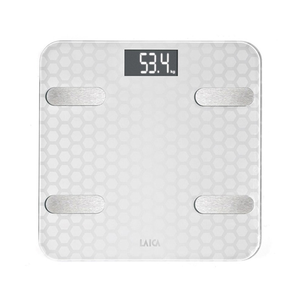Balance Numérique de Salle de Bain LAICA Blanc Argenté