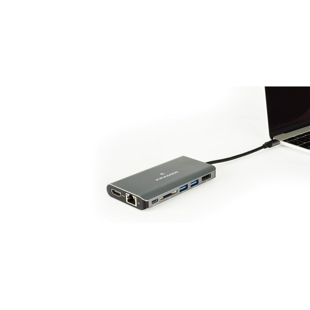 Hub USB Kramer Electronics KDock-3 Argenté Gris