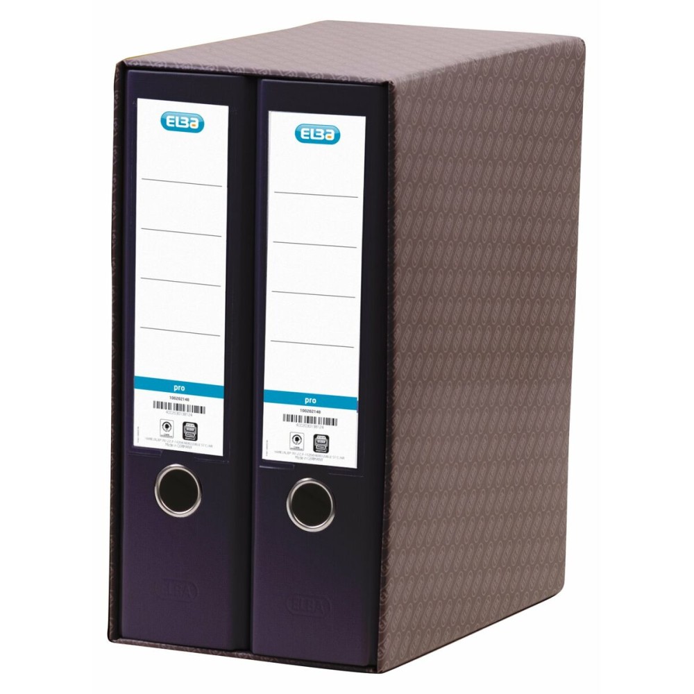 Ringbuch Elba 100580054 Schwarz A4 (2 Stück)