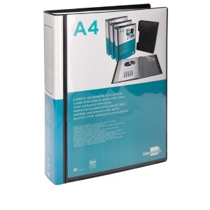 Faltblatt Liderpapel CJ65 Schwarz A4