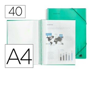 Faltblatt Liderpapel EC15 A4 grün