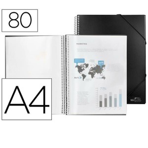 Faltblatt Liderpapel EC35 Schwarz A4