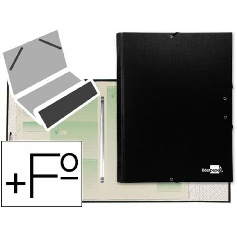 Organiser Folder Liderpapel CS02 A4 Black