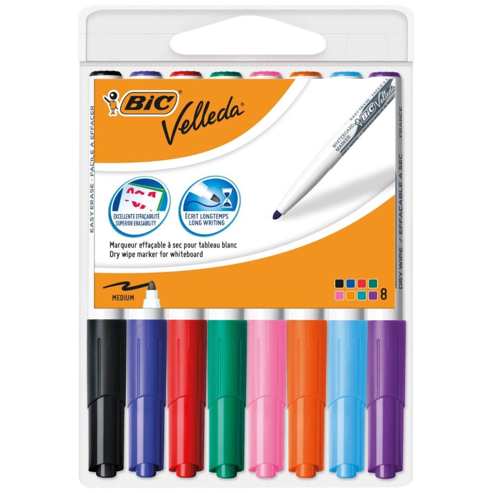 Marqueur pour tableau blanc Bic 503844 Multicouleur 8 Pièces