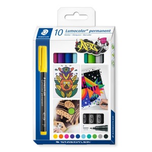 Dauermarker Staedtler 318 C10 1 mm 10 Stücke