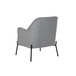 Armchair DKD Home Decor Grey Metal 65 x 73 x 79,5 cm