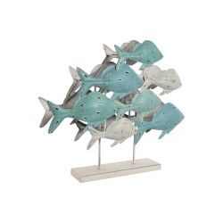 Figurine Décorative Home ESPRIT méditerranéen Poissons 60 x 15 x 53 cm