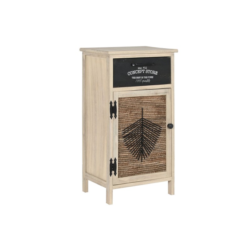 Schubladenschrank Home ESPRIT Schwarz natürlich Holz 40,5 x 29 x 73 cm