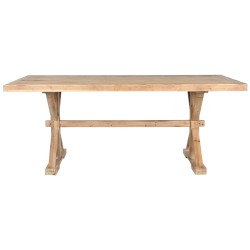 Table de Salle à Manger Home ESPRIT Naturel Bois 200 x 100 x 80 cm