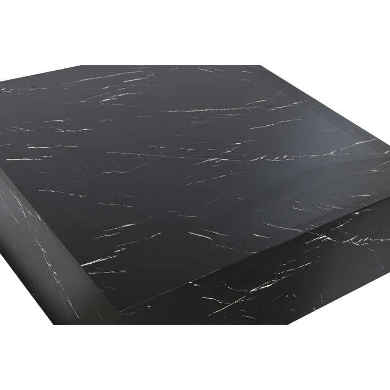 Table Basse Home ESPRIT Noir Bois MDF 90 x 90 x 35 cm