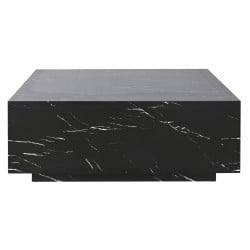 Centre Table Home ESPRIT Black MDF Wood 90 x 90 x 35 cm