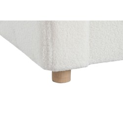 Siège DKD Home Decor Blanc Polyester Bois 79 x 72 x 86 cm