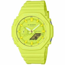 Montre Unisexe Casio G-Shock GA-2100-9A9ER Jaune (Ø 44,5 mm) (45,5 mm)