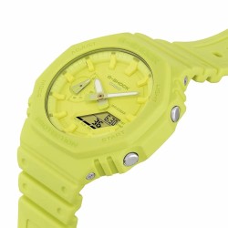 Unisex-Uhr Casio G-Shock GA-2100-9A9ER Gelb (Ø 44,5 mm) (45,5 mm)