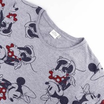 Damen Kurzarm-T-Shirt Minnie Mouse Grau