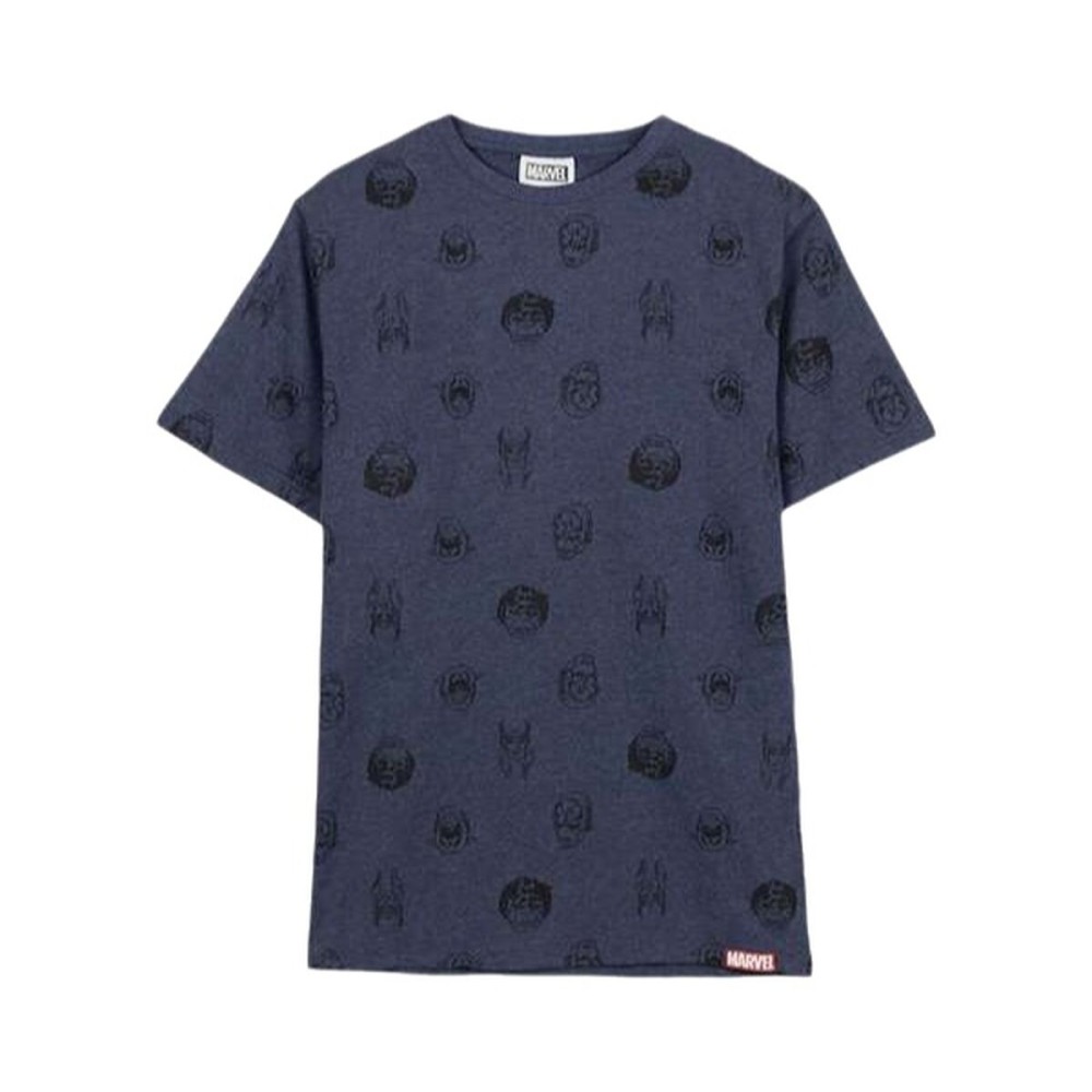 Men’s Short Sleeve T-Shirt Marvel Dark blue