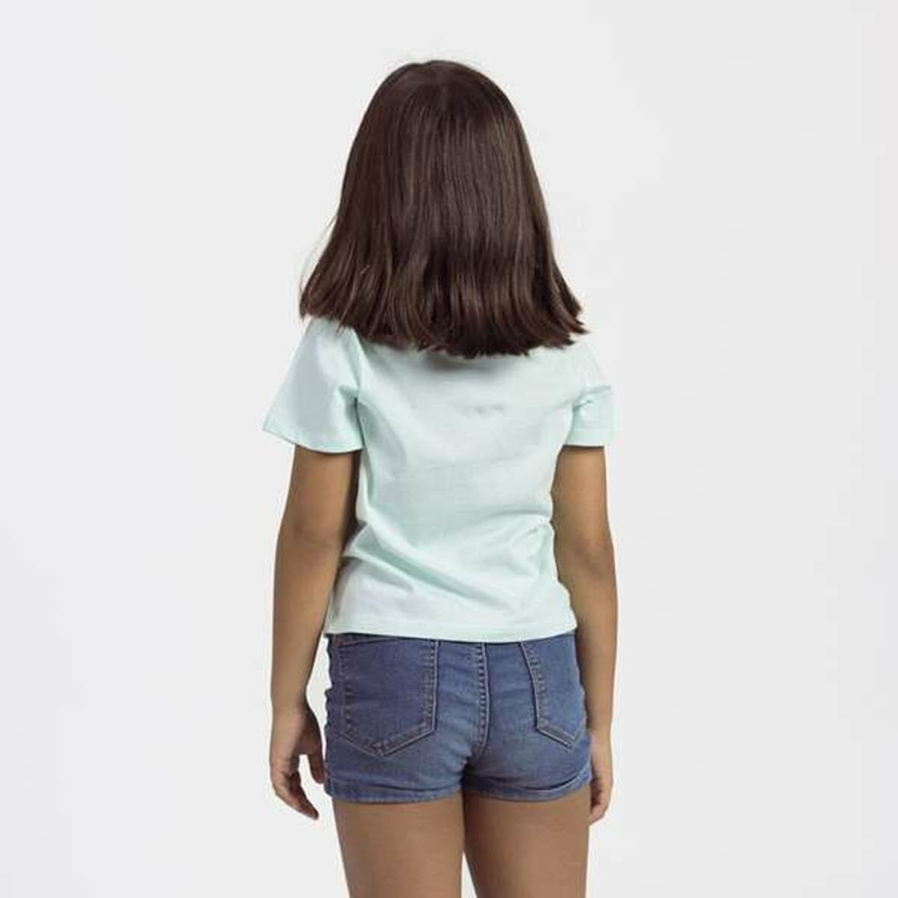 Kurzarm-T-Shirt für Kinder Stitch grün türkis