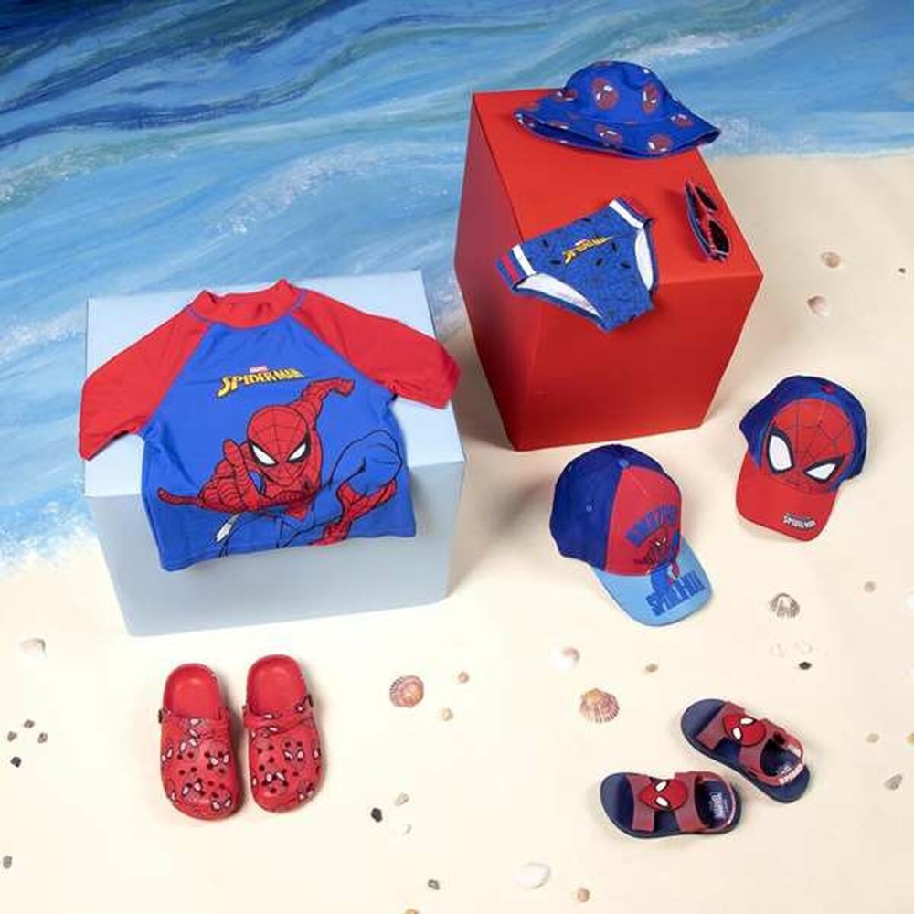 Bade-T-Shirt Spider-Man Dunkelblau