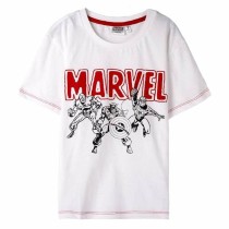 Children’s Short Sleeve T-Shirt Marvel White