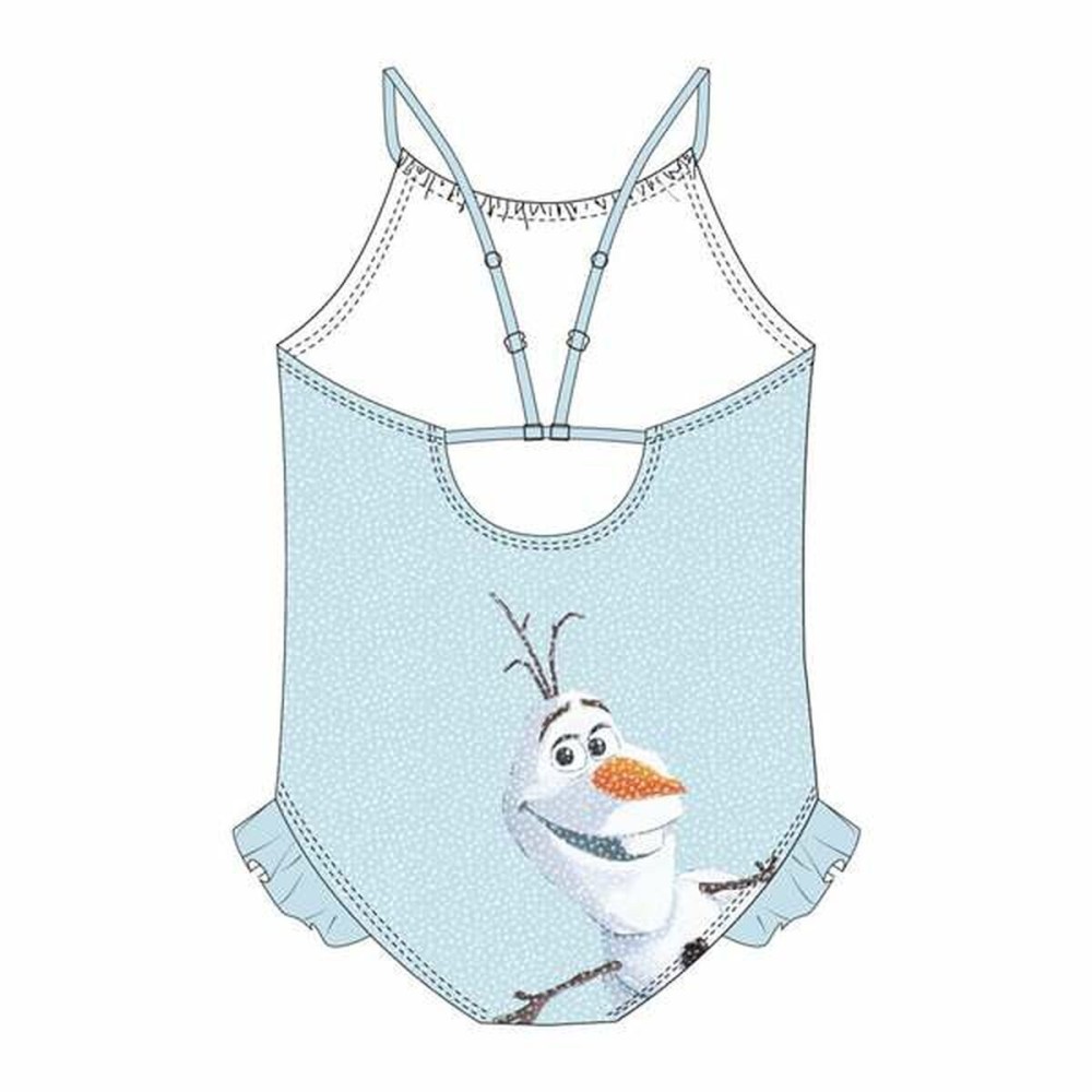 Badeanzug für Mädchen Frozen Hellblau