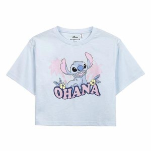 Kurzarm-T-Shirt für Kinder Stitch Lila Hellrosa