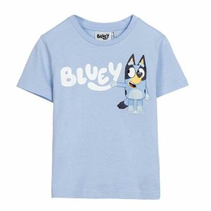 Jungen Kurzarm-T-Shirt Bluey Hellblau