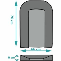 Changeur Looping BCLPC 70 x 44 x 6 cm PVC Blanc