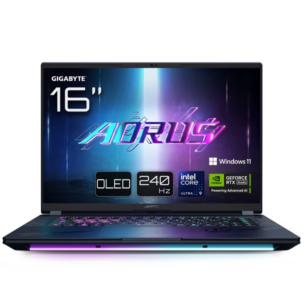 Ordinateur Portable Gigabyte 9RAM6I98YHAIJH7ES000 16" 32 GB RAM 1 TB 1 TB SSD Espagnol Qwerty RTX 5080