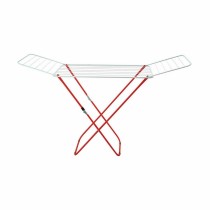 Folding clothes line Supernet White Red 127 x 50 x 2 cm (6 Units)